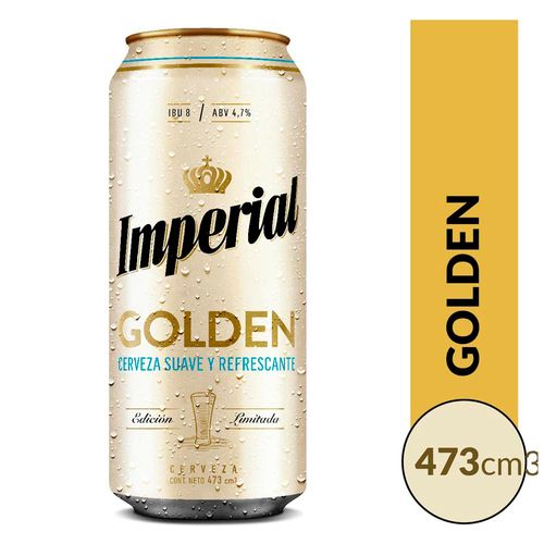 Cerveza Imperial Golden 473cc