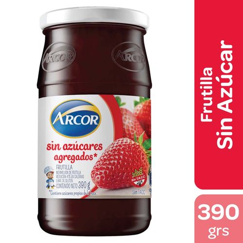 Mermelada Arcor Frutilla Sin Azúcar 390 Gr