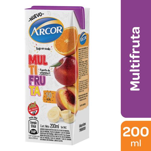 Jugo Listo Arcor Mutifruta 200cc