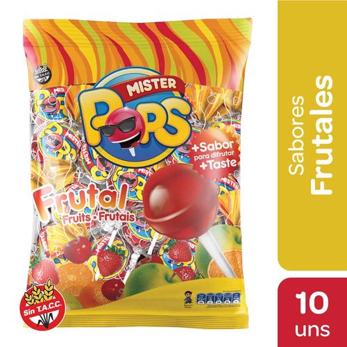 Chupetines Mr. Pops Frutal 125 Gr