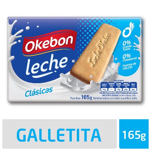 Galletitas Okebon Leche Cl sicas 165 Gr