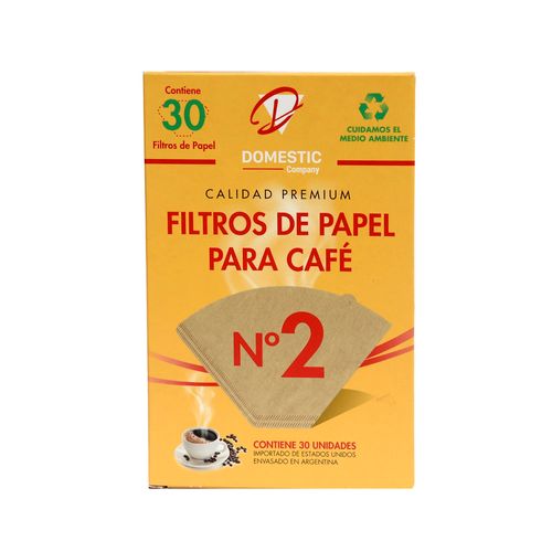 Filtro De Papel Para Café Nº 2 X 30 U Domestic