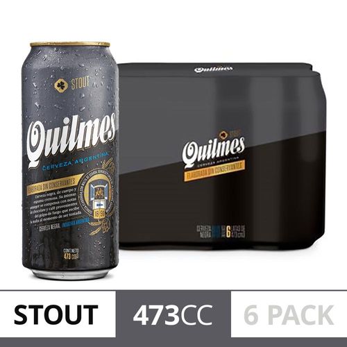 Cerveza Quilmes Stout 473cc Sixpack