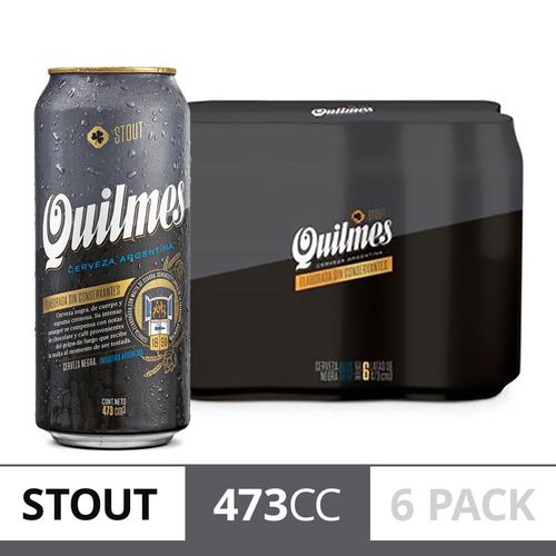 Cerveza Quilmes Stout 473 Cc Six Pack