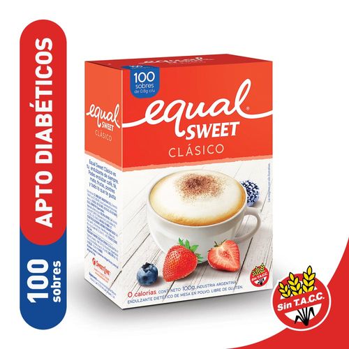 Endulzante Equalsweet En Polvo Sobres 80 Gr