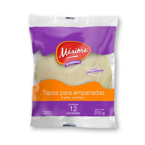 Tapas Para Empanadas Maxima Mp 270gr