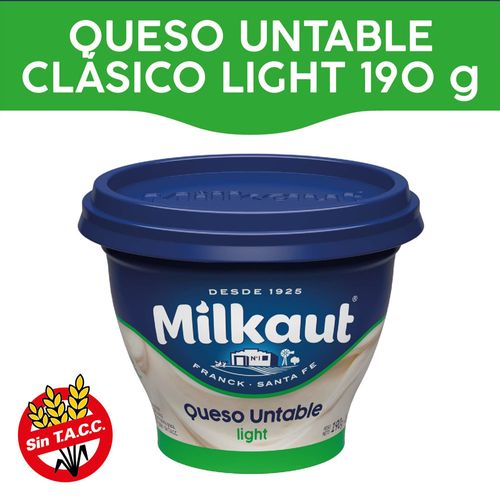 Queso Untable Milkaut Ligth Pote 190 Gr