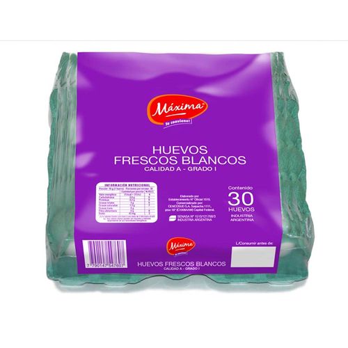 Huevos Blancos 30 Un Maxima Mp
