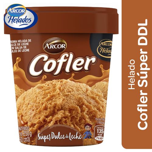 Helado Pote Super Dulce De Leche 250 Gr  Cofler