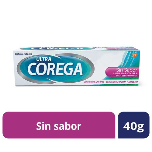 Adhesivo Dental Ultra Corega Sin Sabor 40gr