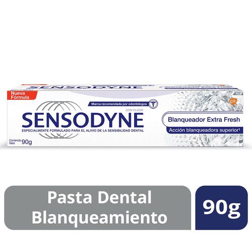 Crema Dental Sensodyne Blanqueador Extra Fresh 90 Gr