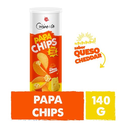 Papas Chips Cheddar 140 Gr Cuisine & Co Nbe Mp