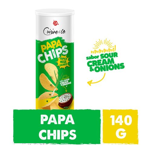 Papas Chips Crema Y Cebolla 140 Gr Cuisine & Co Nbe Mp