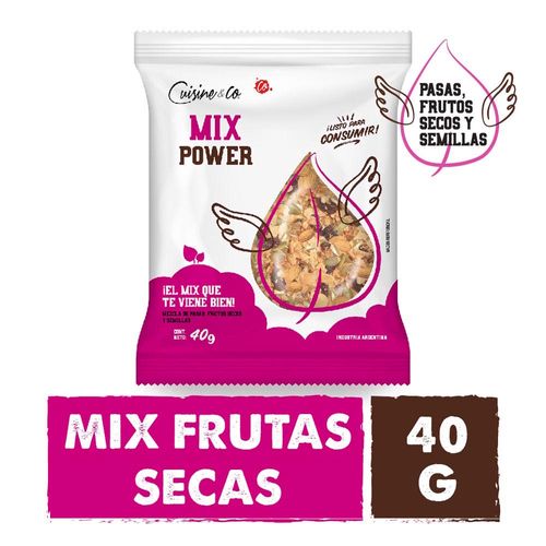 Mix Power Frutos Secos 40 Gr Cuisine & Co Nbe Mp