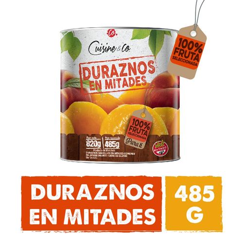 Duraznos En Mitades 485 Gr Cuisine & Co Nbe Mp