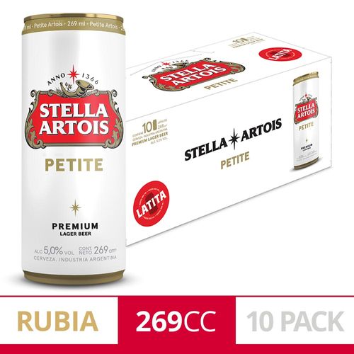 Cerveza Stella Artois 269 Pack 10un