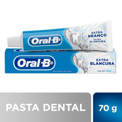 Pasta Dental Con Flúor Oral-b Extra Blancura Cool Mint 70 G