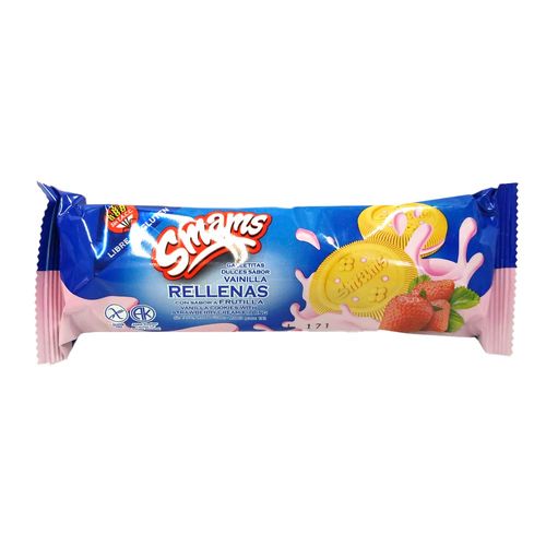 Galletitas Smams Rellenas Frutilla 105 Gr