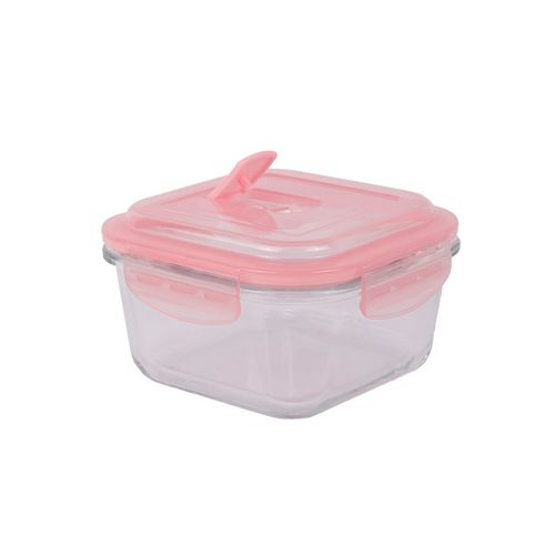Hermético Vidrio Cuadrado 500 Ml - Vsq2 Fda - 13 X 13 X 7,8 Cm