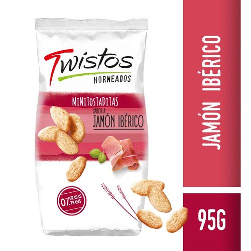 Mini Tostadas Twistos Jamon 95g.