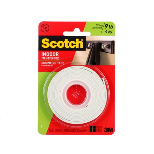 Cinta De Montaje Scotch Interiores 12.7mm X 2 M