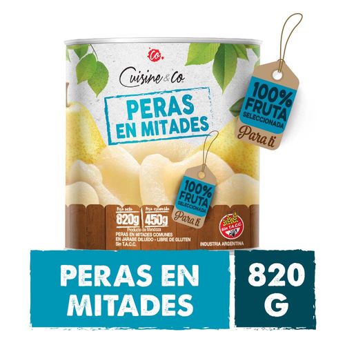 Peras En Mitades 820 Grs Cuisine & Co
