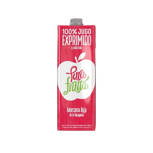 Jugo Exprimido De Manzana Roja 1 L Pura Fruta