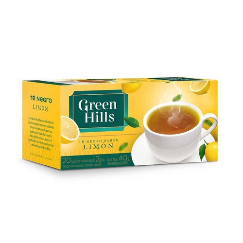 Té Limon Green Hills 20 Saquitos