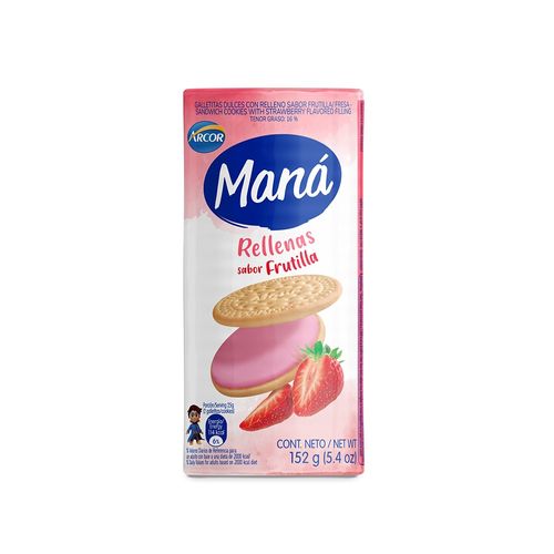 Galletita Mana Vainilla Y Frutilla X152 Gr