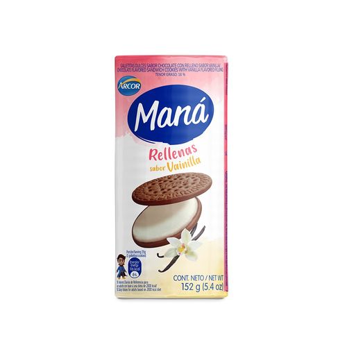 Galletita Mana Chocolate Y Vainilla  X152 Gr