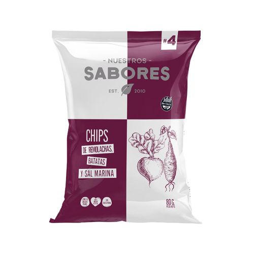 Chips De Remolacha Y Batata Raices 80 Gr Nuestros Sabores