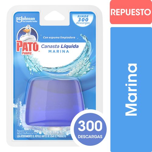 Canasta Líquida Para Inodoro Pato Marina Repuesto 50ml