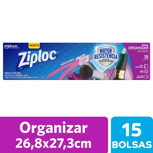 Bolsas Herméticas Para Organizar Grandes 15 U Ziploc