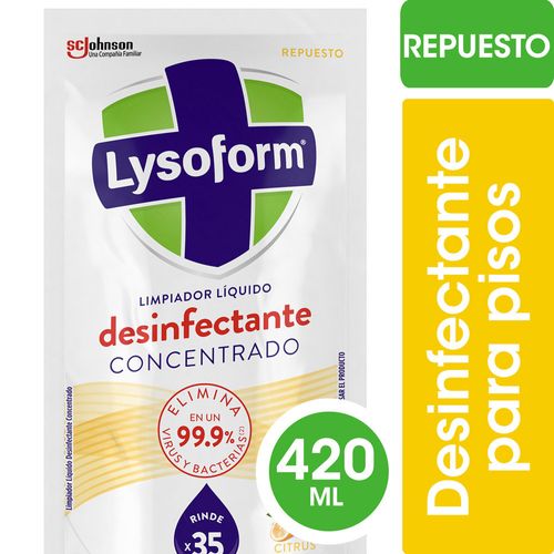 Desinfectante Concentrado Pisos Cítrica 420 Ml Lysoform