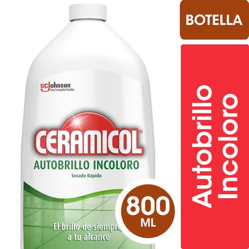 Autobrillo Incoloro Botella 800 Ml Ceramicol