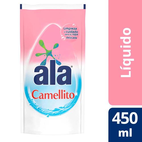 Jabón Líquido Ropa Fina Ala Camellito Matic 450 Ml