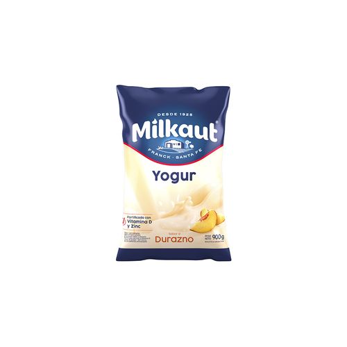 Yogur Milkaut Durazno Sachet 900 G