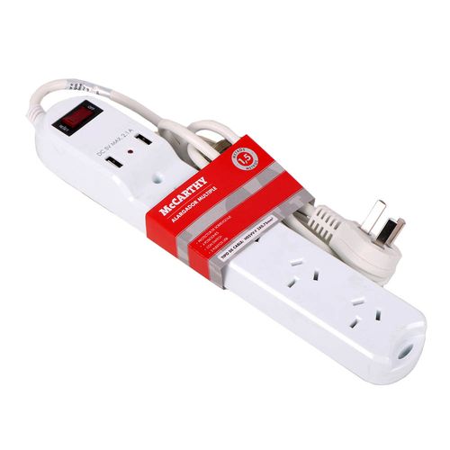 Zapatilla Nex 4p 2usb 1.5 Mts