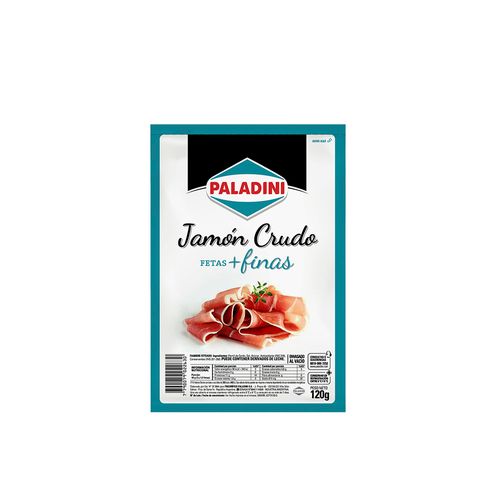 Jamon Crudo Paladini Fetas Finas X 120gr