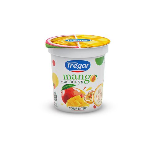 Yogur Entero Tregar Con Frutas Mango Maracuya 160g