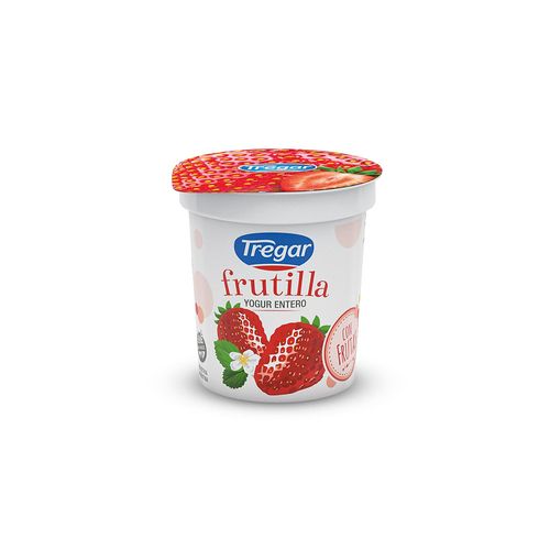 Yogur Entero Con Frutas Frutilla Tregar 160g