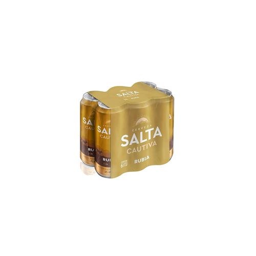 Cerveza Salta Cautiva Rubia 473cc 6un