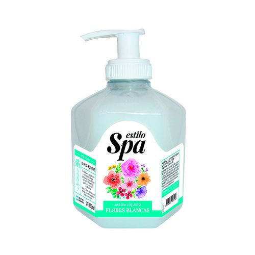 Jabon Liquido Estilo Spa Flores Blancas 300ml