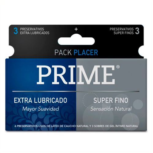 Preservativo Prime Extra Lubricado  Super Fino