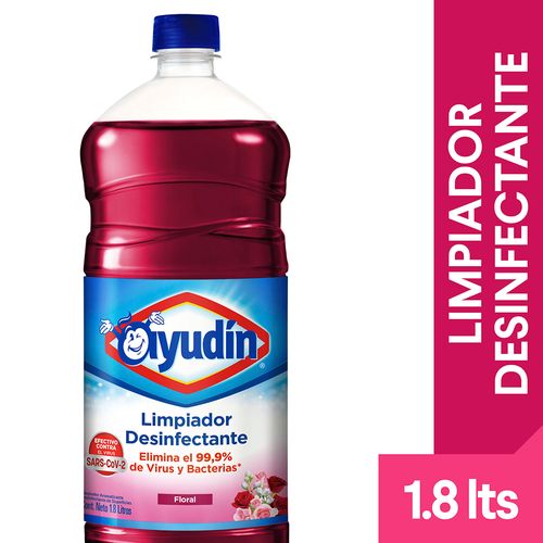 Limpiador Desinfectante Ayudin Floral Botella 1.8 L