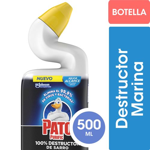 Limpiador Inodoro Destructor De Sarro Marina 500 Ml Pato