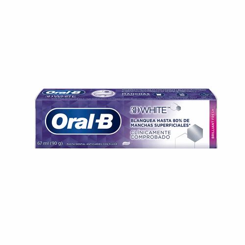 Pasta Dental 3D White Brilliant Fresh 90 Gr Oral B