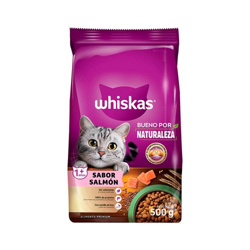 Alimento Whiskas Bueno Por Naturaleza Salmon 500g