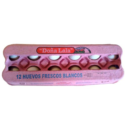 Huevos Blancos Doña Lala X 12u Carton