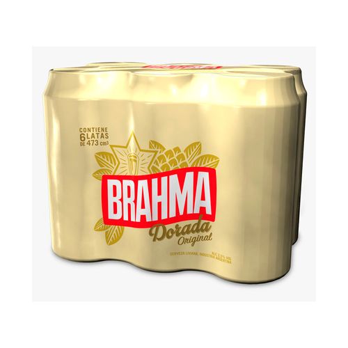 Cerveza Brahma Doranda 473cc Six Pack